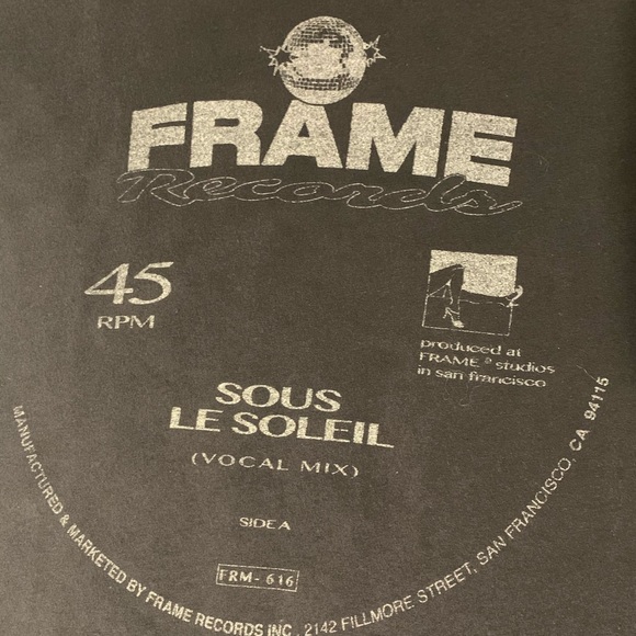 Frame Records Graphic Tee  Charcoal - Picture 2 of 7